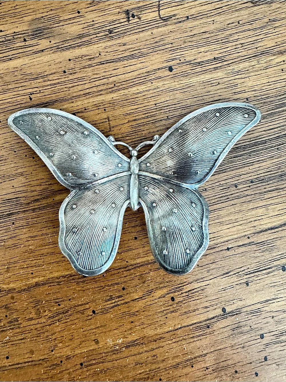 🔹 Vintage Beau Sterling Silver Butterfly Brooch Pin Stamped